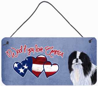 Japanese Chin Woof if you love America Art Wall or Door Hanging Prints