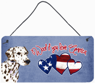 Dalmatian Woof if you love America Art Wall or Door Hanging Prints