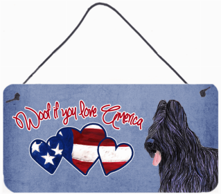 Briard Woof if you love America Art Wall or Door Hanging Prints