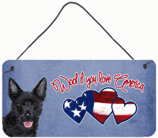 Australian Kelpie Woof if you love America Art Wall or Door Hanging Prints