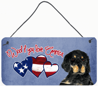 Gordon Setter Woof if you love America Art Wall or Door Hanging Prints