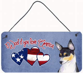 Chihuahua 3 Woof if you love America Art Wall or Door Hanging Prints