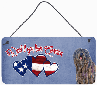 Bergamasco Sheepdog Woof if you love America Art Wall or Door Hanging Prints