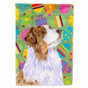 Australian Shepherd Easter Eggtravaganza Garden Flag