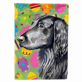 Flat Coated Retriever Easter Eggtravaganza Garden Flag