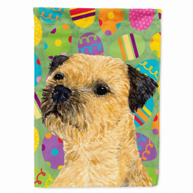 Border Terrier Easter Eggtravaganza Garden Flag