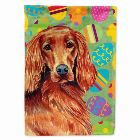 Irish Setter Easter Eggtravaganza Garden Flag