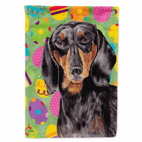 Dachshund #4 Easter Eggtravaganza Garden Flag