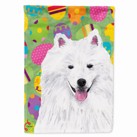 American Eskimo Easter Eggtravaganza Garden Flag