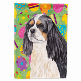 Cavalier King Charles Spaniel #2 Easter Eggtravaganza Garden Flag