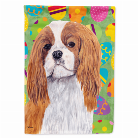 Cavalier King Charles Spaniel #3 Easter Eggtravaganza Garden Flag