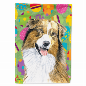 Australian Shepherd #2 Easter Eggtravaganza Garden Flag