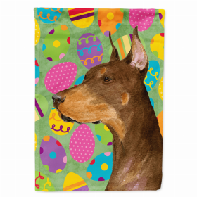 Doberman #2 Easter Eggtravaganza Garden Flag
