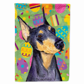 Doberman #4 Easter Eggtravaganza Garden Flag
