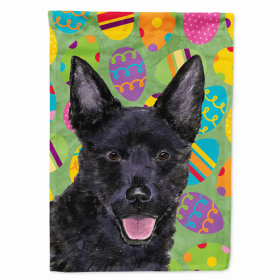 Australian Kelpie Easter Eggtravaganza Garden Flag