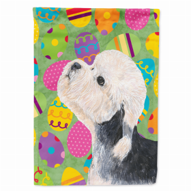Dandie Dinmont Easter Eggtravaganza Garden Flag