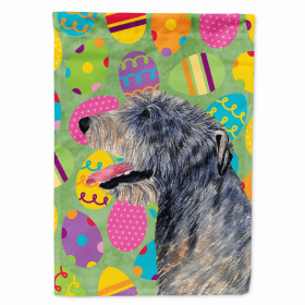 Irish Wolfhound Easter Eggtravaganza Garden Flag