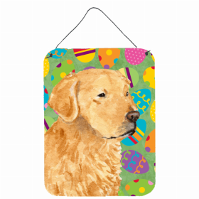 Golden Retriever Easter Eggtravaganza Wall or Door Hanging Prints