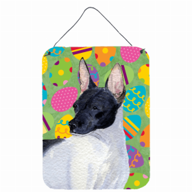 Rat Terrier Easter Eggtravaganza Wall or Door Hanging Prints