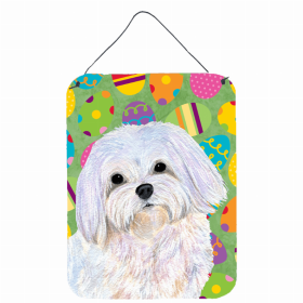 Maltese #2 Easter Eggtravaganza Wall or Door Hanging Prints