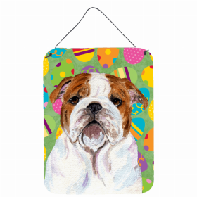 Bulldog #3 Easter Eggtravaganza Wall or Door Hanging Prints