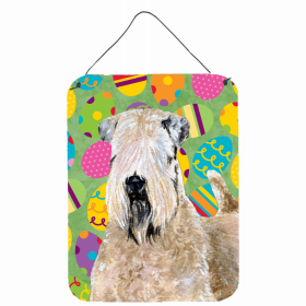 Soft Coated Wheaten Terrier Easter Eggtravaganza Wall or Door Hanging Prints