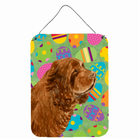 Sussex Spaniel Easter Eggtravaganza Wall or Door Hanging Prints
