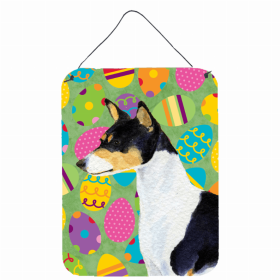 Basenji #2 Easter Eggtravaganza Wall or Door Hanging Prints