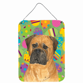 Bullmastiff Easter Eggtravaganza Wall or Door Hanging Prints