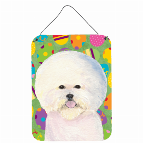 Bichon Frise #2 Easter Eggtravaganza Wall or Door Hanging Prints