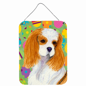 Cavalier King Charles Spaniel #4 Easter Eggtravaganza Wall or Door Hanging Prints