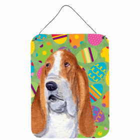 Basset Hound #5 Easter Eggtravaganza Wall or Door Hanging Prints