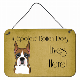 Boxer A Spoiled Rotten - Lives Here Design Wall or Door Hanging Prints