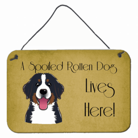Bernese Mountain Dog A Spoiled Rotten - Lives Here Design Wall or Door Hanging Prints