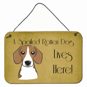 Beagle A Spoiled Rotten - Lives Here Design Wall or Door Hanging Prints