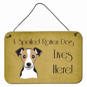 Jack Russell Terrier - Tricolor - A Spoiled Rotten - Lives Here Design Wall or Door Hanging Prints