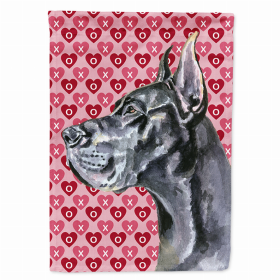 Great Dane #5 Hearts Love and Valentine's Day Portrait Garden Flag