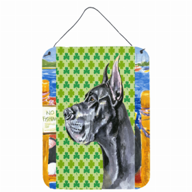 Great Dane #5 St. Patrick's Day Shamrock Wall or Door Hanging Prints