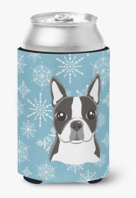 Boston Terrier Snowflake Design Can Hugger