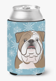Bulldog Snowflake Design Can Hugger