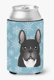French Bulldog - Black - Snowflake Design Can Hugger