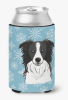 Border Collie Snowflake Design Can Hugger