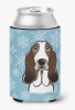Basset Hound Snowflake Design Can Hugger