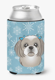 Shih Tzu - Silver - Snowflake Design Can Hugger