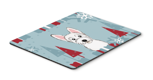 West Highland White Terrier Winter Holiday Mouse Pad