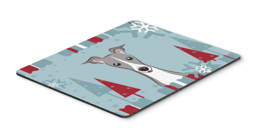 Italian Greyhound Winter Holiday Mouse Pad