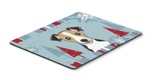 Jack Russell Terrier - Tricolor - Winter Holiday Mouse Pad