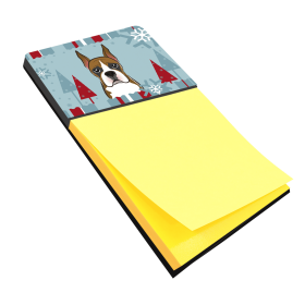 Boxer 1 Winter Holiday Sticky Note Holder