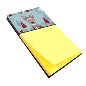 Yorkshire Terrier - Puppy 1 - Winter Holiday Sticky Note Holder