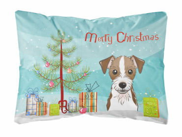 Jack Russell Terrier - Wirehair - Christmas Tree Decorative Pillow